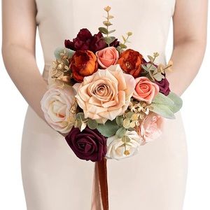 Lings Moment Sunset Terracotta Bridal Bouquet